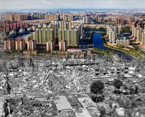 唐山大地震与灾后重建对比照